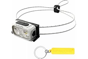 Nitecore NU21 Lampe frontale d'extérieur ultra légère 360 lumens double faisceau rechargeable USB-C (blanc)