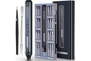 Tournevis de Precision Electrique,[Écrans Oled] Homtronics Tournevis Electrique Sans Fil, Kit Tournevis De Précision, Mini Tournevis électrique Precision 52 en 1 Pour Montre,Lunettes,Drone,PC,MacBook