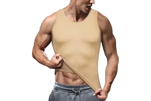 Junlan Homme Débardeur Ventre Plat Minceur Gilet Amincissant Invisible Compression Forte Posture sous-vêtements