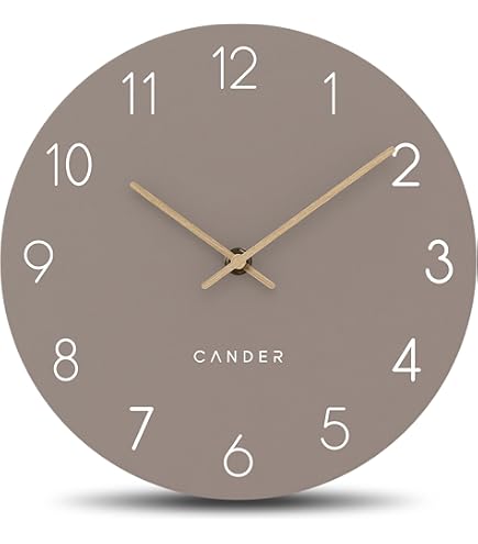 ACCSHINE Houten 30 cm stille wandklokken voor woondecoratie woonkamer keuken grote numerieke moderne klok (30 cm, zwart