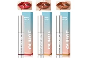 Allony Detachable Lip Liner, Peel off Lip Stain, 3color Long Lasting Tattoo - Peel-Off Lip Liner, Lip Contour Pen, Matte Lip PencilSuitable for All Skin Types (5ml X 3 Count)
