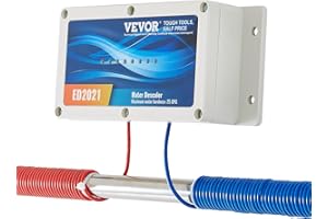 VEVOR Sistema Descalcificador de Agua Electrónico Descalcificador sin Sal para Toda la Casa Acondicionador de Agua Dura para Reducir la Acumulación de Cal para Todo Tipo de Tuberías de Plomería