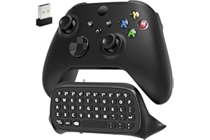 AUARTE Clavier Contrôleur Compatible avec Xbox Series X/S/Xbox One/One S, Clavier Chat sans Fil Bluetooth avec Récepteur USB, Haut-Parleur Intégré Et Prise Audio 3,5 Mm pour Series X/S/Xbox One/S Clavier