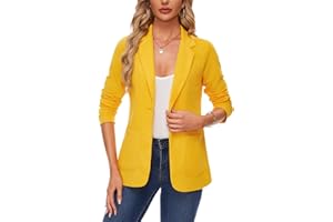 MINTLIMIT Womens Blazer Suit One Button Jacket Blazers Notched Lapel Workwear Elegant Classic Formal Long Sleeve