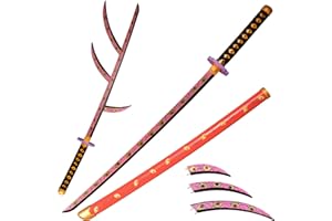 LQZJG Anime Espada de bambú Cosplay，Kokushibou Espada Katana 103 cm/40 Pulgadas