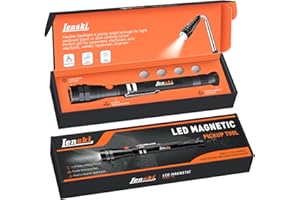 Lenski Geschenke für Männer, Vatertagsgeschenke für Papa, Gadgets für Männer Geschenke für Papa, Geburtstagsgeschenk für Männer, Teleskopmagnet Pickup Werkzeug mit LED, Weihnachtsgeschenke für Männer