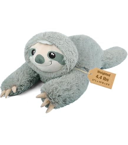 Gewichtetes Faultier Kuscheltier (65cm) – Weiches Gewichtskuscheltier Für Erwachsene & Kinder, Beruhigender Einschlafbegleiter