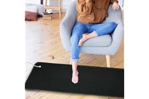 GRUENERDE Erdungsmatte Geerdet Mauspad Grounding Pad Erdungprodukt mit EU Erdungskabel Sicher (25x65cm)