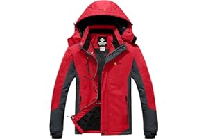 GEMYSE męska kurtka narciarska, wodoodporna, górska, kurtka zimowa, wiatrówka z kapturem