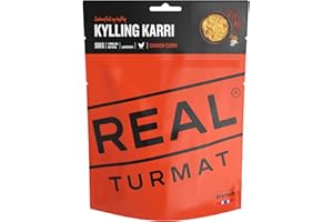REAL FIELD MEAL 'ORIGINAL Real/DryTech Norwegian 5106 "Expedition Food Chicken Curry, 627 KCAL/132g (500g Ready) Emergency Provisions