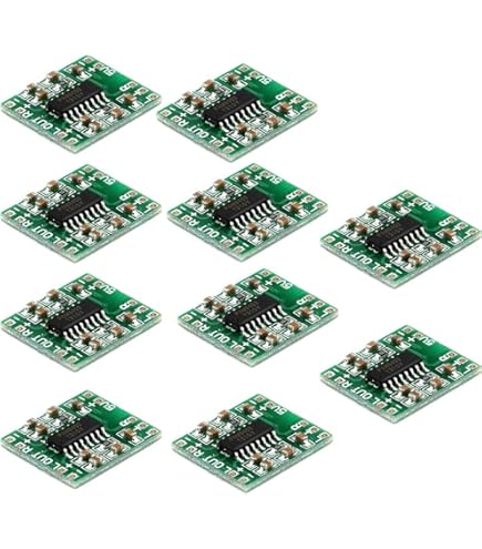 5 Pezzi Amplificatore LM386 Per Microfono Elettrete - Mini Scheda AMP DC4V-12V Con Regolazione Guadagno - Foto 6