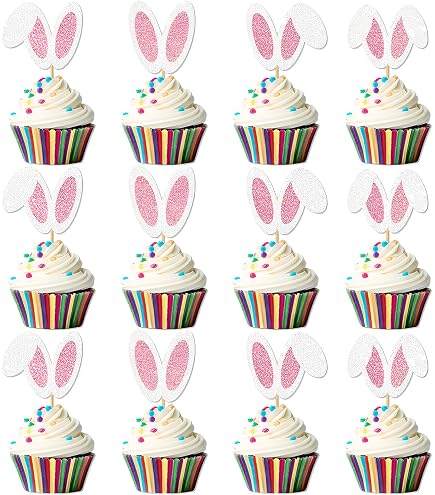 Toppers per Torta Pasqua, decorazioni per torte di coniglio, Miniatura Coniglio Figurine, coniglio pasquale, Topper Cupcake per Pasqua Decorare, Decorazioni Ttorta, Giardino Decori