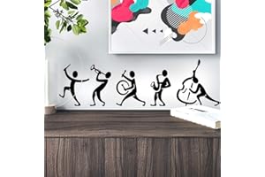 WALL4STICKERS Adesivo da parete a fascia musicale per soggiorno, decorazione per la casa, in vinile, per la cucina, camera da letto, per fai da te, con citazione rimovibile e scritta in lingua inglese