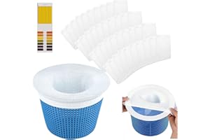 Scettar 40 Pièces Chaussette Skimmer Piscine, Filtre Skimmer Piscine, Pool Skimmer Socks, Filtrantes Chaussettes Protégez La Piscine Propre Retirer Feuilles, Écume, Cheveux