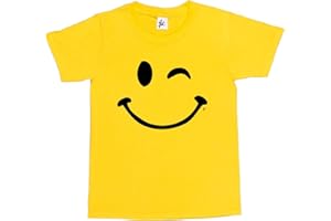 Fancy A Snuggle Retro Happy Funny Winking Emoticon Face Kids Boys/Girls T-Shirt