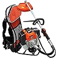 TAGLIAERBA DECESPUGLIATORE a SCOPPIO 52cc a ZAINO A SPALLA GIARDINAGGIO, ALIMENTATO con CARBURANTE MISCELA 2%