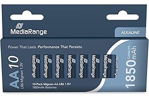MediaRange Baterías Mignon (10) 1,5V MRBAT105 LR06 Alkaline AA