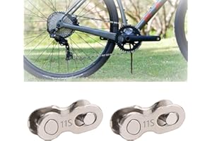 YALIYU Bike Chain Link, 11 Speed Quick Link, 2 Pairs Bicycle Missing Link, Reusable Silver Steel Bike Chain Link, Quick Link, Chain Link, Bicycle Chain, Mountain Bike Chain for 11 Speed Chains Link