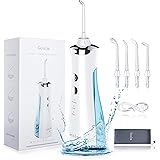 Munddusche - Elektrisch für Zahnreinigung-Munddusche Kabellos IPX7 Tragbarer und Aufladbarer Drei Arten von Oraler Irrigator 