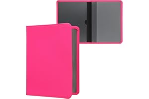 kwmobile Custodia in Neoprene per Libretto Circolazione Auto - Cover Portalibretto con Scomparti per Tessere Patente - Foderina Porta Documenti rosa shocking