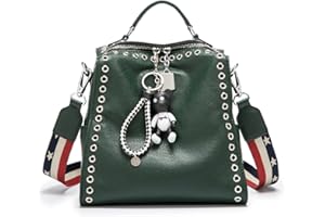 DEERWORD Femme Sac a Dos Sacs à Main Portés Bandouliere Feminin Ados Original PU Cuir 3020 1pc Ensemble