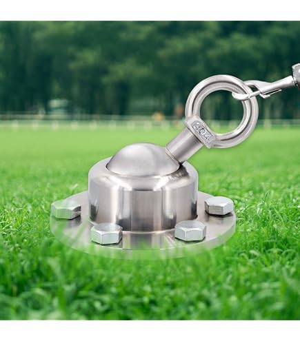Luffwell Hundelaufsystem Für Große Hunde Bis 113 Kg – 30,5 M Seil, 4,6 M Leine, Rollbar