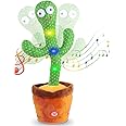 Gadgets HUB Talking Cactus Toy, Sunny The Cactus Repeats What You Say, Electronic Speaking Cactus Talking Toy Toy with Lighting, Singing Cactus Recording and Repeat Your Words