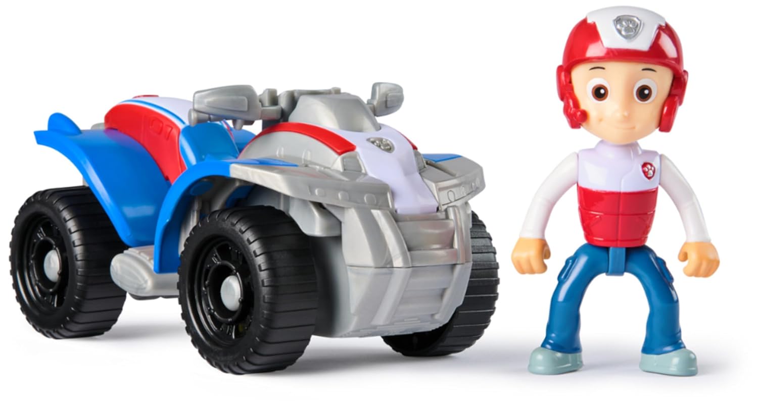 Paw Patrol, Quad di Ryder, Veicolo Giocattolo con Action Figure da Collezione, Giocattoli orientati alla sostenibilità per Bambini e Bambine dai 3 Anni in su