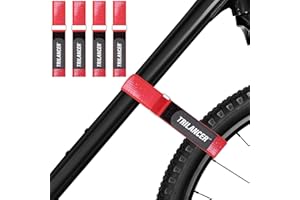 Trilancer Correas de Sujeción Antideslizantes 66 cm x 3,8 cm, de Alta Resistencia y Ajustables con Ganchos y Presillas, Juego de 4 para Bicicleta, Transporte y Almacenamiento en Coche o Pared
