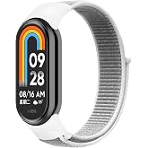Teknoft Xiaomi Mi Band 10/9/8 İle Uyumlu Hafif ve Bileği Rahatsız Etmeyen Bilek &Ouml;l&ccedil;&uuml;s&uuml;ne G&ouml;re Ayarlanabilen Cırt Cırtlı Tasar
