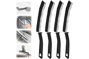 TOGETDREAM 4Pcs Spazzola per la Pulizia Delle Fessure, spazzola per la pulizia delle fessure con setole dure, Spazzola per Pulire Delle Scanalature per Finestre, Spazzola per Dettagli per Bagno e Cucina