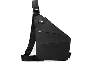 Fonyiunce Diebstahlsichere Reisetasche, Anti-Diebstahl Sling Bag Schultertasche, Anti Diebstahl Tasche, Brusttasche aus Nylon, Wasserresistent Sling Bag, Mehrere Taschen Reisetasche