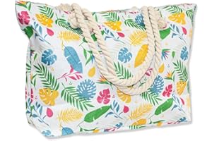 Ritalia® Large XXL Beach Bag for Families, Beach Bags for Women and Pool Bag, Waterproof Beach Bag with Zip, Beach Chair for Women, Beach Bag for Families