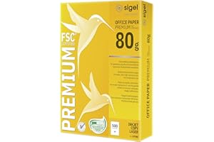 Sigel LP500, papier biurowy premium, biały, do druku po obu stronach, atrament/kopia, 80 gramów, A4, 500 arkuszy