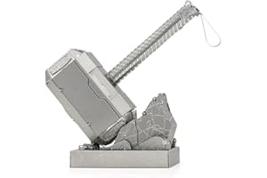 Metal Earth Fascinations MMS320 Metallbausätze - Marvel AvengersThors Hammer Mjolnir, lasergeschnittener 3D-Konstruktionsbausatz, 3D Metall Puzzle, DIY Modellbausatz, 2 Metallplatinen, ab 14 Jahre