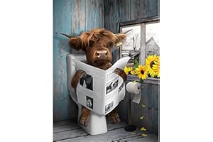 JIGSPSYZH Malen Nach Zahlen Erwachsene Tiere Kuh,DIY Handgemalt Ölgemälde auf Leinwand Kit für Kinder Anfänger Mit Acryl Farben und 4 Premium Pinsel 40x50CM,Home Deko oder Geburtstag Weihnachten Geschenk