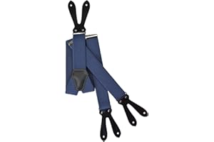 Olata Y-Shape Button-Down Extra Wide Formal Dress Suspenders/Braces - 4cm