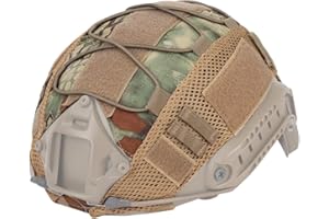 Huenco Couvre Casque de Filet Tactique pour Casque de PJ Rapide Ops-Core (Le Casque n'est Pas Inclus)