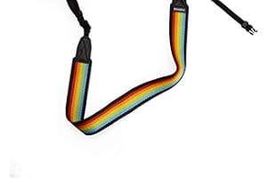 Polaroid Sangle d'appareil photo Plate – Arc-en-ciel Noir