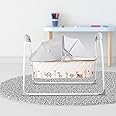 R for Rabbit Baby Cradle Automatic Swing with 5 Point Safety Harness, Remote Control, Mosquito Net, Soothing Musical, Extra Cushion, Kids Bassinet for Baby Age 0-2 Years (Cream)