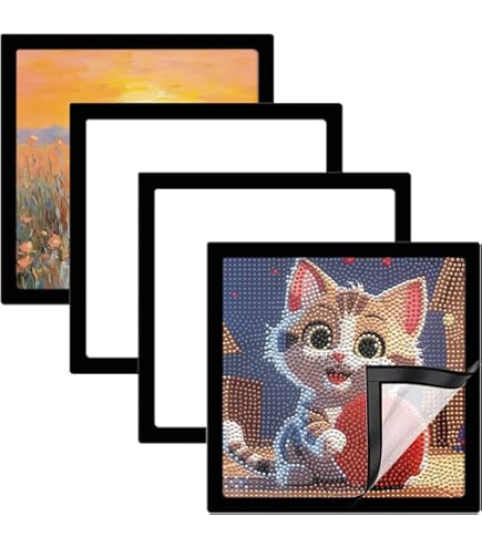 2/3/5 Cadres Peinture Diamant - 30 X 30 Cm - Magnétique Diamant - Auto