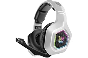 DIZA100 Gaming Headset für PS5, PS4 Headset mit Mikrofon& LED Lichter, Surround Sound ONIKUMA Gaming Kopfhörer für PS4 PC Xbox One Laptops Tablets Mac
