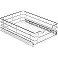 Pantry Pull Out Basket Cabinet Organizer 5ââ‚¬Â High ââ‚¬â€œ Heavy Duty Slide-Out Drawer- Sliding Shelf for Organizing Cans, jars, Canisters, Pots, Pans and Much More, Basket Size 14"W x 20 3/4"D x 5"H