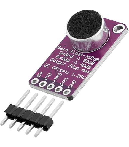 Module Amplificateur Microphone MAX4466 Avec Gain Réglable - Pour Détection Sonore, ESP32, WLED