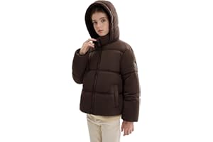 SOLOCOTE Mädchen Wintermantel wasserabweisend Kapuze Fleecefutter Taschen elastische Bündchen