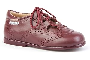 ANGELITOS Zapatos Inglesitos para Niños Todo Piel mod.505. Calzado Infantil Made in Spain, Garantia de Calidad.