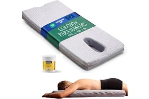 Camporan Nackmassage madrass rygg och ländrygg med ergonomisk ansiktshålighet - andas ner munnen - fast skum, tvättbart överd