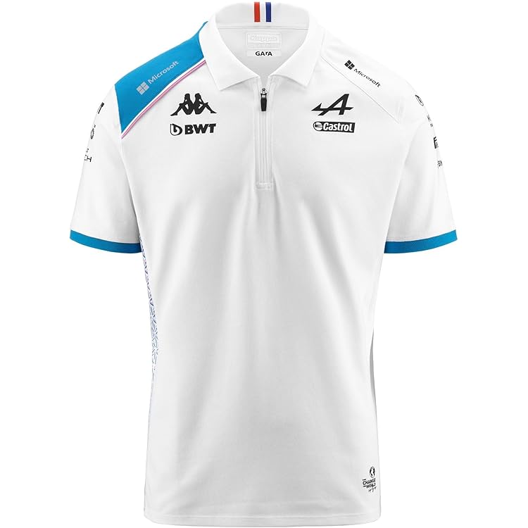 Kappa Survêtement Enfant Alpine F1 Team - Gris - Taille 6 Ans - Matière Polaire - Style Sportif Officiel
