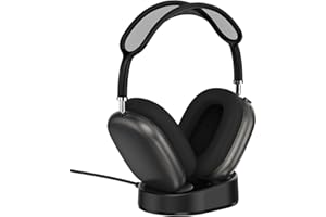 ROUNKIN Headphone Charging Stand for AirPods Max, Magnetic Stand, Portable Desktop Headset Holder, Charging Base for Headphones, Designed for AirPods Max 2/1 (Black)