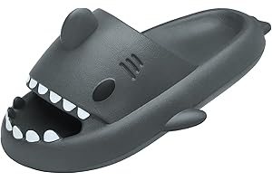 INMINPIN Unisex Hai Badelatschen Sommer Hausschuhe Badeschlappen rutschfeste Dusch Badeschuhe Strand Sandalen Damen Herren Cloud Shark Slides Slippers